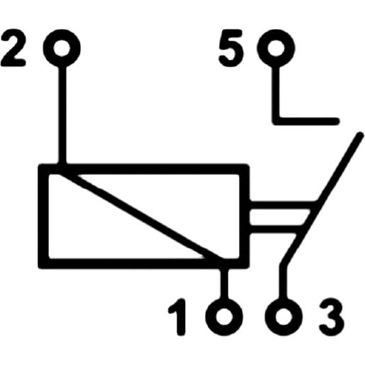 Dibujo técnico de MICRO relays 12 V 105