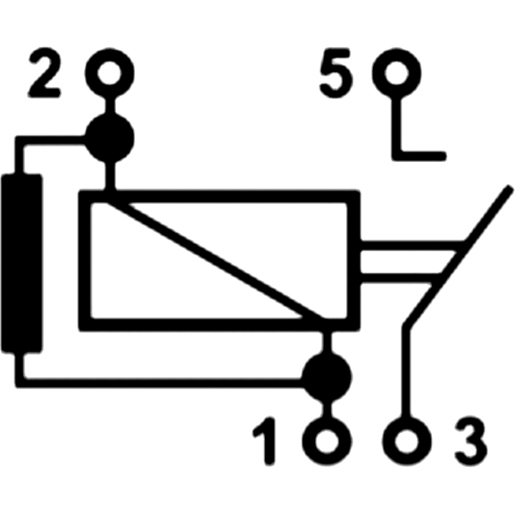 Dibujo técnico de MICRO relays 12 V 105