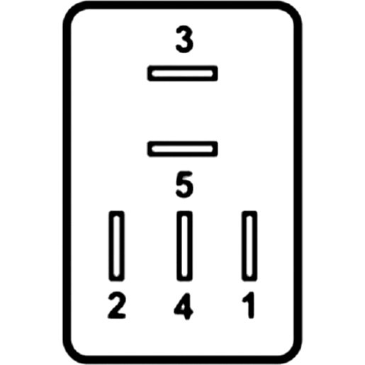 Dibujo técnico de MICRO relays 12 V 100