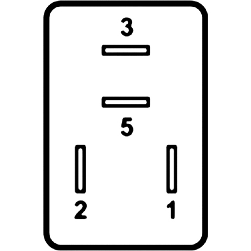 Dibujo técnico de MICRO relays 24 V 100