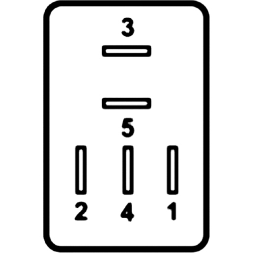 Dibujo técnico de MICRO relays 24 V 100