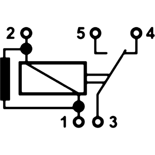 Dibujo técnico de MICRO relays 24 V 105