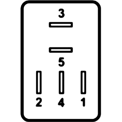 Dibujo técnico de MICRO relays 24 V 100