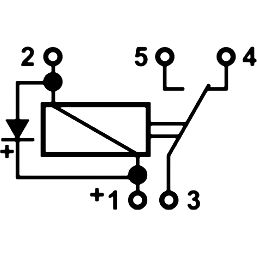 Dibujo técnico de MICRO relays 24 V 105