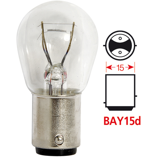 Lampe de position 2 filaments BAY15D 12 V 21 - 5 W