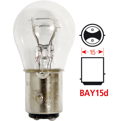 Bremslichtlampe 2 Fäden BAY15D 24 V 5 - 21 W Bremslichtlampe 2 Fäden BAY15D 24 V 5 - 21 W