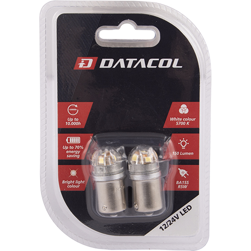 Imballo di Lampadina LED ausiliaria 12 – 24 V BA15S R5W 2 pezzi 400