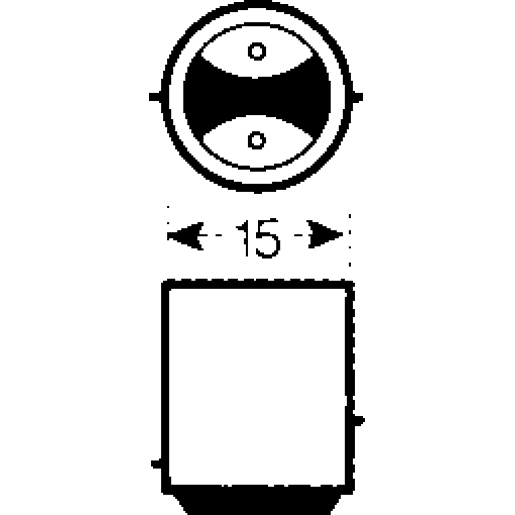 Dessin technique de AMPOULE LED 24V 30 LED  BAY15D ROUGE 100