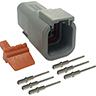 Kit conector estanco hembra de 6v 7,5 a