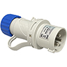 CLAVIJA 2P+T 220V.AZUL 16AMP