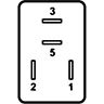 Dessin technique de Micro-relais 12 V 100