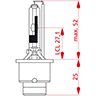 Dessin technique de AMPOULE DECHARGEMENT GAS CB 35W D2R 100