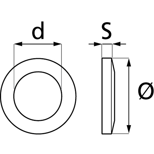 RONDELLA CONICA ACC ZN 6X12 Disegno tecnico di RONDELLA CONICA ACC ZN 6X12 100