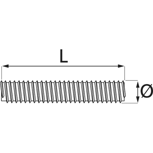 BARRA * 8.8 * FIL ZINC.MA 14 MT 1 Disegno tecnico di BARRA * 8.8 * FIL ZINC.MA 14 MT 1 100