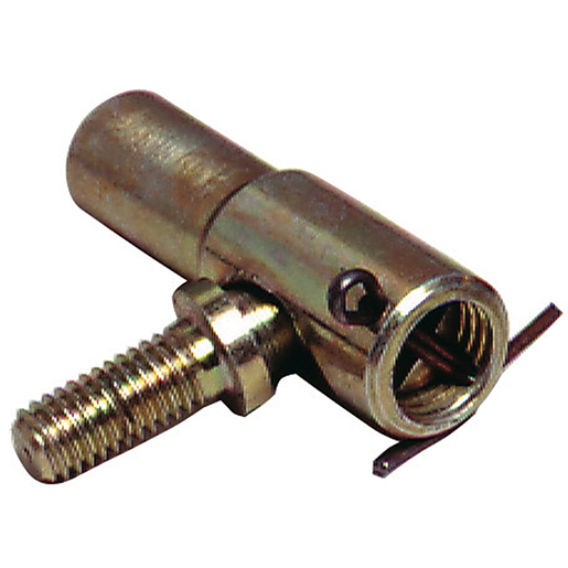 Dettaglio di Snodo in acciaio con vite di regolazione per autocarro 300