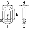 Technische Zeichnung von GERADE KLEMME BREIT: 12 MM 100