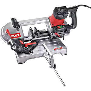 Sega a nastro per metallo con telaio orientabile e rimovibile