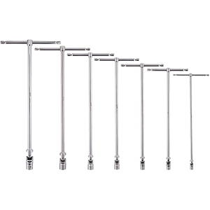 Chiave a T con bussola esagonale snodata