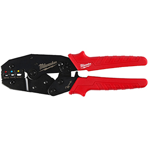 Pinza crimpatrice a cricchetto doppio