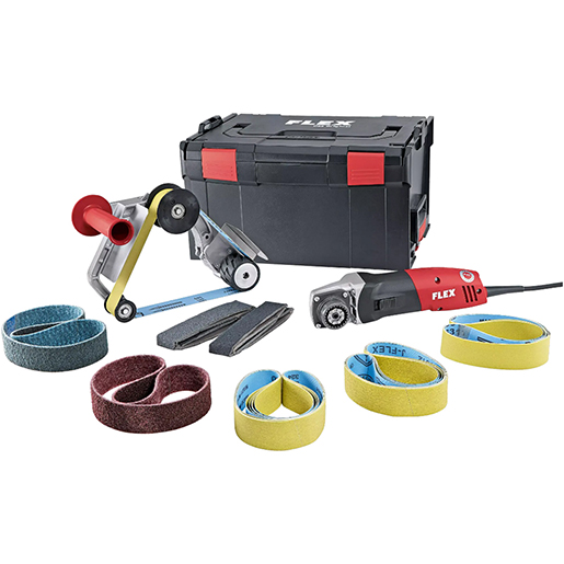 Bandschleifer für Rohre TRINOXFLEX mit Schleifbandset