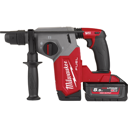 26 mm SDS Plus Bohrhammer mit Spannfutter fixtec M18 FUEL