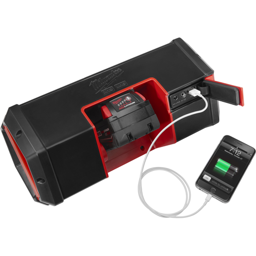 Verwendung von Lautsprecher packout mit M12 Powerbank 505