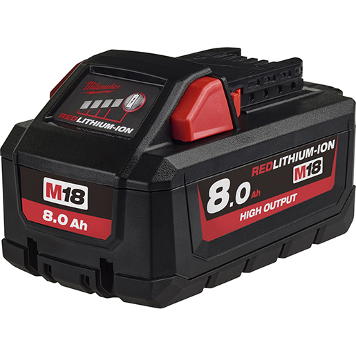 Batterie MILWAUKEE M18 8.0 Ah HIGH OUTPUT Detail von Batterie MILWAUKEE M18 8.0 Ah HIGH OUTPUT 300