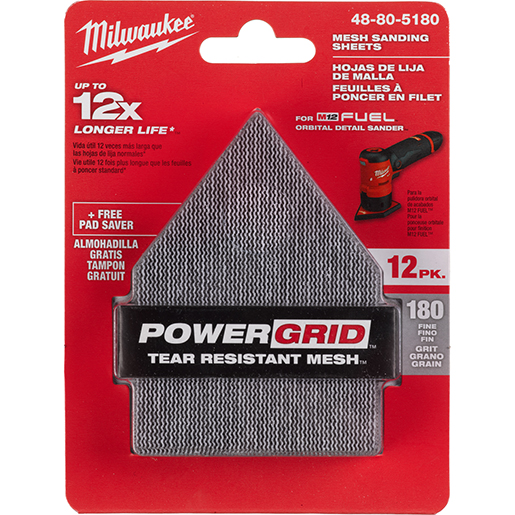 SCHLEIFPAPIER 67X92 K.180 12 STK