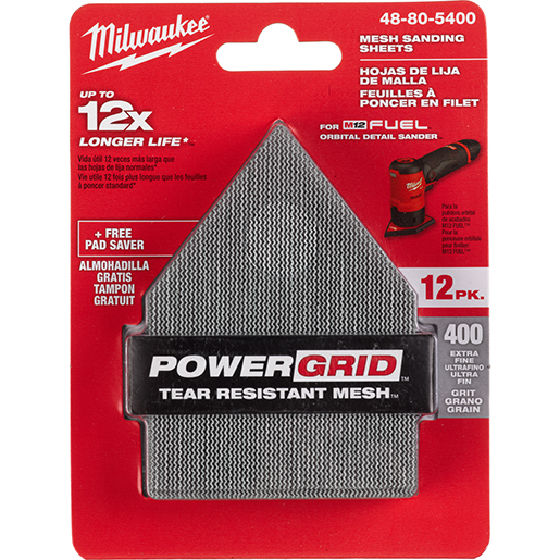 SCHLEIFPAPIER 67X92 K.400 12 STK