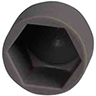 Detail von Graue Schraubkappe M10 aus Polyethylen 305