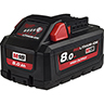 Detail von Batterie MILWAUKEE M18 8.0 Ah HIGH OUTPUT 300