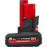 Batterie MILWAUKEE M12 5.0 Ah HIGH OUTPUT