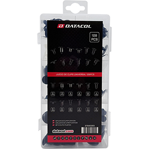 Surtido de clips universal 128 pcs