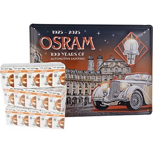 Set mit 30 OSRAM H7 24 V LKW-Lampen mit Schild 2025