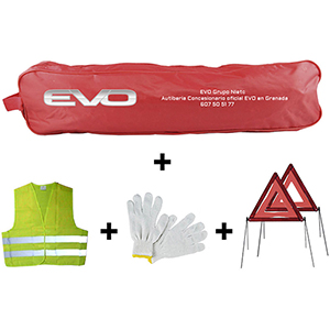 Kit emergencia bolsa roja EVO
