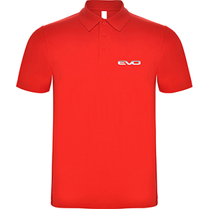 Polo de manga corta rojo EVO