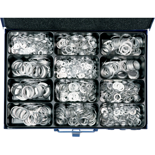 Assortiment de rondelles en aluminium