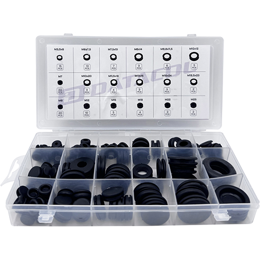 Detalle de Surtido pasacables de goma 125 pcs 300