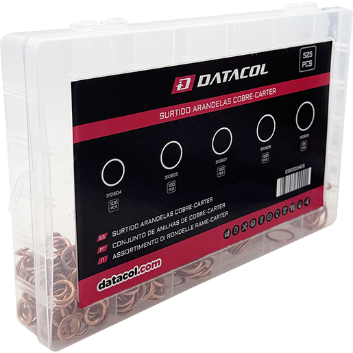 Detalle de Surtido de arandelas de cobre para tapón de carter 525 pcs 310