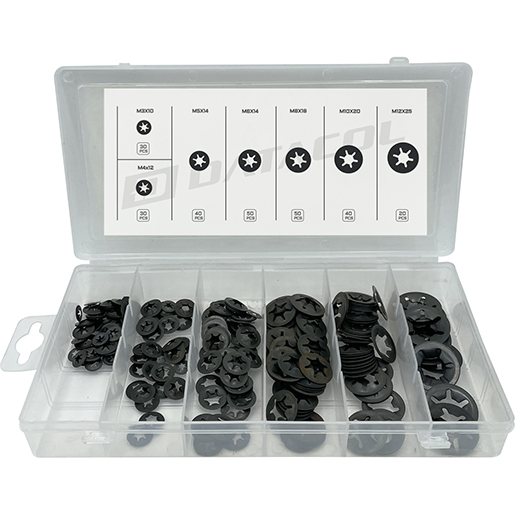 Detalle de Surtido de arandelas dentadas 260 pcs 300