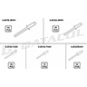 Detalle de Surtido remaches de aluminio 300 pcs 305
