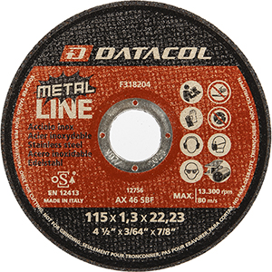 DISCO DA TAGLIO METAL LINE D. 115X1,3