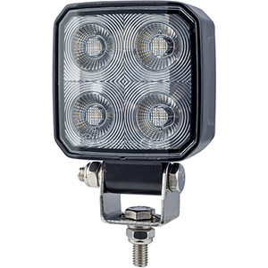 LED-Arbeitsleuchte mit orangefarbenem Stroboskopblitz