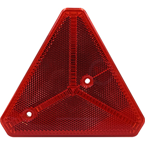 Catadióptrico triangular 2 orificios RJ