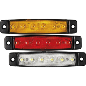 Feu de position latéral 6 LED plat