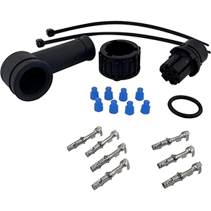 Conector curvo DIN 90º para pilotos traseros