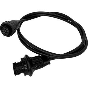 Cable alargador para tractora y remolque con conector DIN