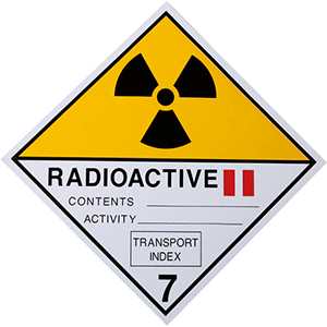 Contrassegni radioattivi categoria 2 classe 7/b