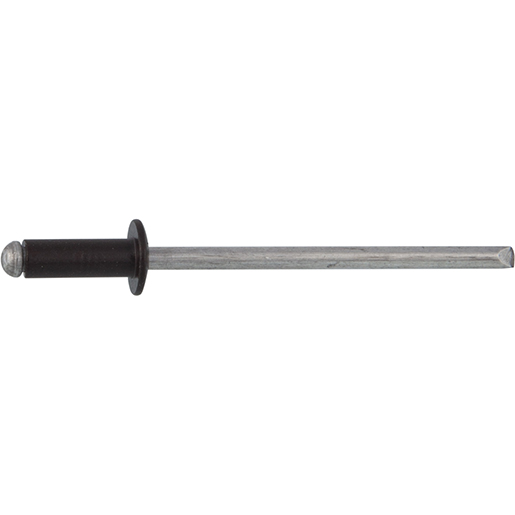 Dettaglio di Rivetto alluminio testa di moro RAL 8019 300