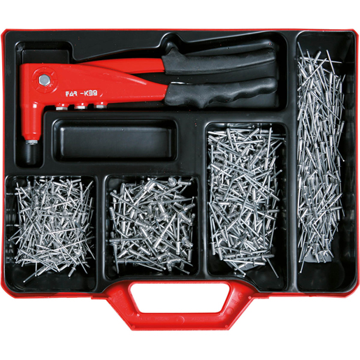 Set rivettatrice manuale e rivetti